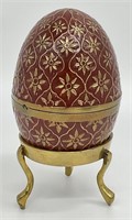 Brass Faberge Inspired Egg