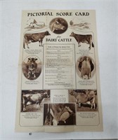1910's poster dairy cattle scoring