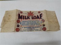 milk loaf wax paper rhodes bakery cochrane ont
