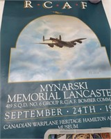 1988 lancaster airplane billy bishop poster