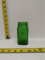 green hoosier jar glass canister