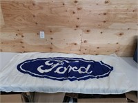 large flag ford 6 foot x 6 foot nylon banner