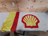 large shell gasoline nylon flag/banneer