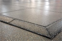 Rubber Gym Floor Tiles, 24" Square (932 Total SF)
