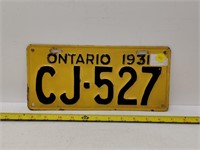 1931 ontario license plate repaint