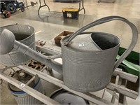 LARGE GALVANIZED WATERING CAN