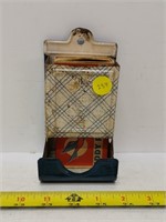 vintage tin match safe