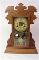 Waterbury Oak Gingerbread Clock w/ alarm