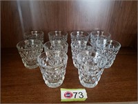 (10) AMERICAN FOSTORIA JUICE GLASSES, 3 1/4"
