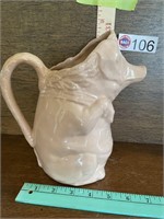 FRIE ONNAING PIG PITCHER, MADE IN FRANCE #755
