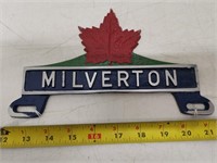 milverton ontario license plate topper