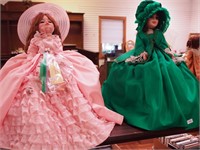 Two 18" Madame Alexander dolls: Scarlett in