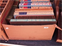 Box of books in slipcases including classics