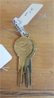 2 Vintage Rambler Un-cut Car keys
