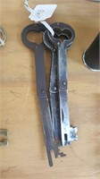 3 Antique Folding Door Keys