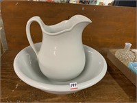 CARR CHINA PITCHER AND BOWL