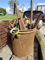 Metal Bucket of Iron