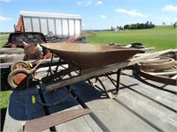 Vintage Wheel Barrow with Metal Wheel