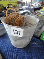 Galvanized Bucket with Electrical Cord