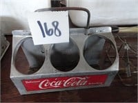 Vintage Coca Cola Metal Carrier