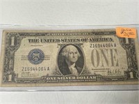 1928 Silver Certificate $1 Funny Back-Value $75