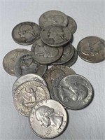 (16) Silver 25 Cents