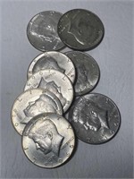 (8) Silver Kennedy 50 Cent 1965-66