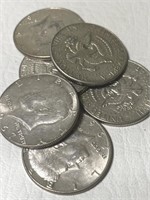 (6) Silver 50 Cent