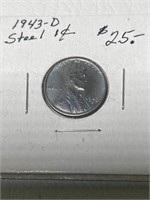 1943-D 1 Cent Steel