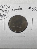 1858 1 Cent Flying Eagle Rare