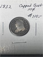 1932 Capped Bust 10 Cent