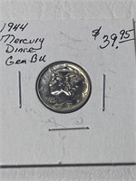 1944-P Merc 10 Cent BU