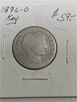 1896-O Barber 25 Cent