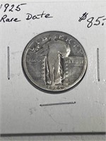 1925-P Standing 25 Cent