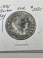 1895 Barber 50 Cent Key
