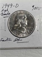 1949-D Franklin 50 Cent