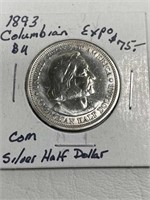 1893 Columbian Expo Silver 50 Cent Rare