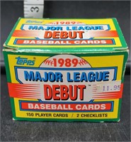 1989 Topps Debut Baseball Cards