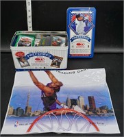 Large Tin of MLB Trading Cards