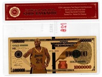 Kobe Bryant Gold Banknote