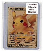 Japanese Pikachu Gold Replica