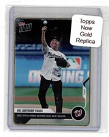 Topps Now Fauci Gold Replica Card