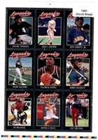 Uncut 1991 Legends Card Sheet