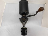 Vintage wall mount Chas. Parker coffee grinder,
