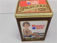 Hungry Jack pancake mix tin, 7"H, 1984 remake