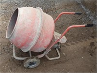 ELECTRIC CEMENT MIXER - WORKING