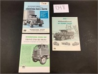 (3) IH Truck and Tractor Dealer Sales Literature