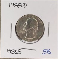 1949P Washington Quaurter MS65