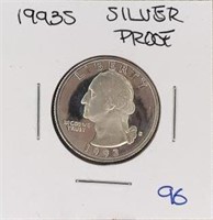 1993S Washington Quaurter 90% Silver Gem Proof