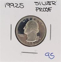 1992S Washington Quaurter 90% Silver Gem Proof